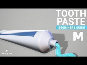 How To MODEL a Toothpaste in Autodesk Maya 2020-Speed Modeling [Timelapse]