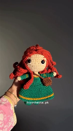 @crochetta.pk on Instagram: "Merida doll [crochet merida doll from brave crochet brave princess crochet disney princess amigurumi pattern doll crochet girl doll crochet amigurumis crochetta Pakistan custom creations custom orders crochet world disney probecss from brave merida orange curly head queen king disney movies disney shows disney world disney amigurumis crochet ]"