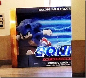 A Sonic Movie Theater Standee Seems To Also Show The Redesigned Character
