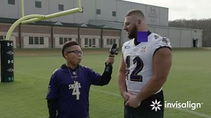 Our junior reporter, George, interviews Pat Ricard to ask him what makes him smile, locker room vibes and the best touchdown celebrations! | Baltimore Ravens