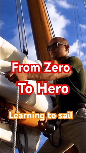 From Zero to Hero Sailing #sailing #learntosail #boating #adventurevlog #sailboatlife