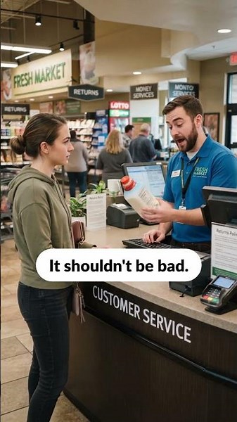 Spoiled milk return at Costco actually worked #costco #shorts #englishconversation