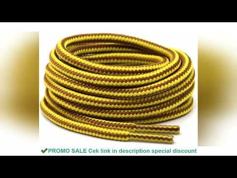 1 Pair 18 Colors Striped Double Color Shoe laces Round Outdoor Sneakers Shoelaces Cotton Boots Shoel