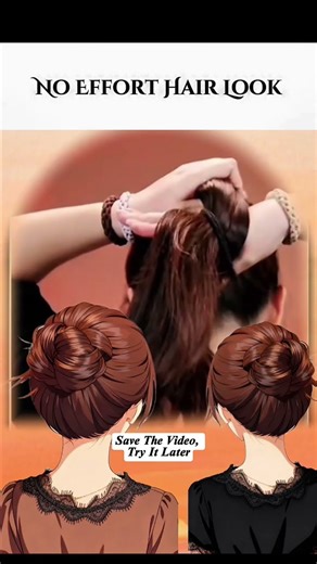 Messy Bun Tutorial-Easy Flower Bun Hairstyle #MessyBun #FlowerBun #BunTutorial