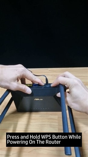 Reset ASUS RT AX53U AX1800 WiFi 6 Router using WPS button