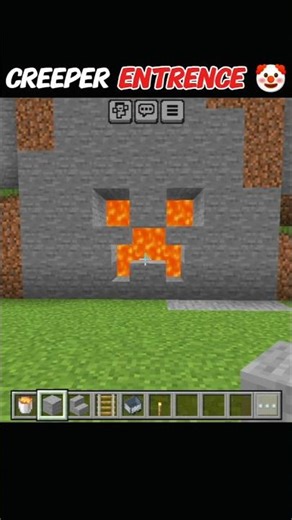 CREEPER ENTRENCE ? #shorts #ytshorts #minecraft #minecraftbuild