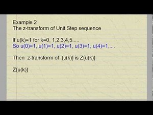 Introduction to Z Transform Part 1