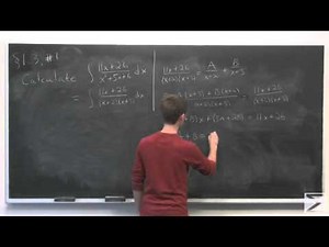 Integral Calculus: ch1.3 #1 / AP Calculus: ch4.2 #1
