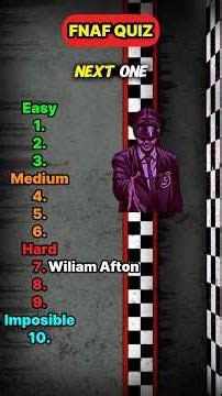 Test you knowledge about FNAF
