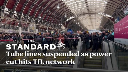 Tube lines suspended as power cut hits TfL network