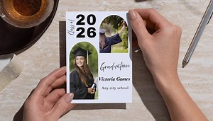 Graduation Invite, Digital Download, Editable Template - Etsy UK