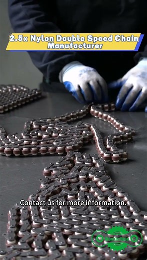 Double Speed Chain (2.5x speed) for automated conveyor systems.