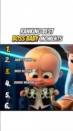 Ranking The Best The Boss Baby Moments😭