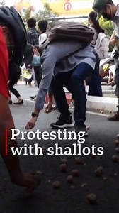 The latest protests against Myanmar's military coup involve... shallots. 🧅🧅🧅 bbc.in/2NcTTex | BBC News