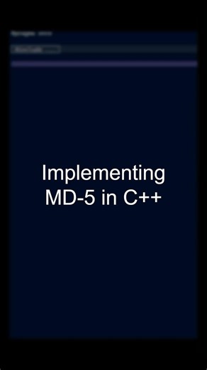 Implementing MD-5 in C++