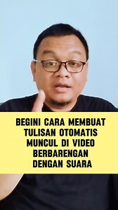 Cara membuat subtitle otomatis #tutorial #fbpro #fbprofesional | Usep Saprudin