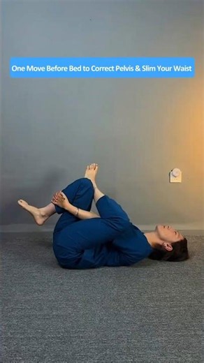 One Simple Bedtime Exercise to Fix Pelvis, Flatten Belly & Slim Legs