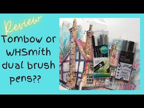 Tombow or WHSmith Dual Brush Pens - review: half the price, but which is best for urban sketching?