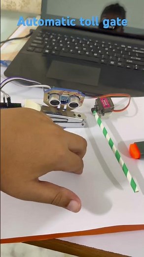 Automatic toll gate #arduino #arduinoproject #robotics #diy #3dprinting