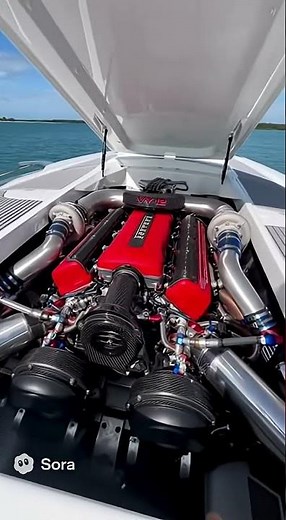#ferrari V12 in a Boat… This Sounds TERRIFYING 😱🔥