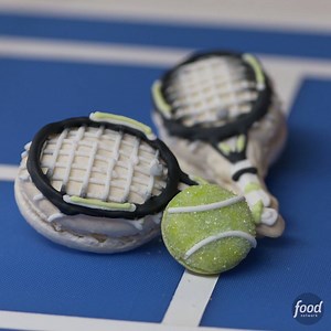 Adorable Tennis-Inspired Macarons in honor of the US Open Tennis Championships🎾 🎾 Game, set, match, Crème Macarons!! | Food Network