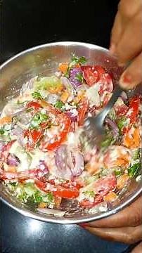 Healthy Salad Recipe | Refreshing Summer Salad with Cucumber, Tomato & Onion 🥗