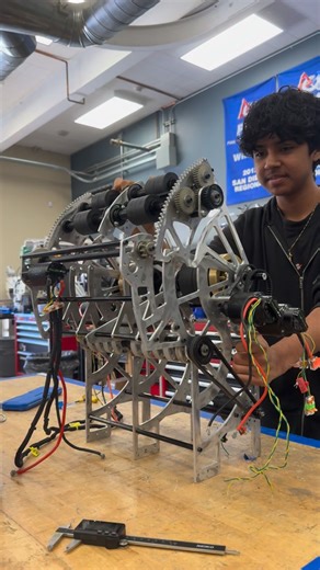 FRC Team 3255 SPHS SuperNURDs on Instagram: "FRC 2026 Final Robot Shooter Hood Test! The robot is coming along great. We are a high school FIRST Robotics Competition (FRC) team based out of San Diego CA. Our competition robots are designed built and manufactured in roughly 6 weeks! #frc #firstrobotics #firstroboticscompetition #firstinca #highschool robotics robot stem engineering technology software automation fabrication explorepage fyp foryou"