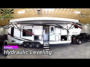 New 2019 Envy 38B by Genesis Supreme , one of the best open toy haulers around fits a Can Am X3 XRS!