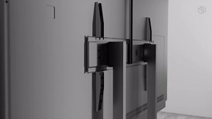 ONKRON Motorized TV Stand on Wheels for 50-100 Inch Screen, max Load 286 lbs, Adjustable Height with Remote, TV Portable Stand max VESA 1000x600, Electric, Mobile TV Cart Rolling TV Stand Tall Black