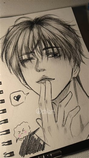chii art on Instagram: "sketching male character #sketch #art #drawing"
