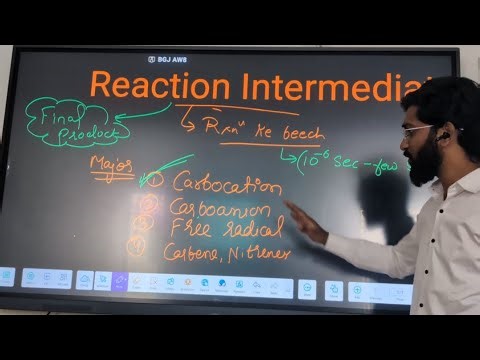 Reaction intermediate (Part 1) "Carbocations".