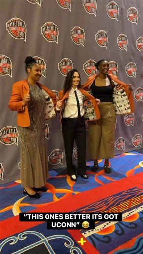 Sue Bird has jokes! 😂 The WNBA legends pose in their new orange jackets at Enshrinement Tip-Off Celebration and Awards Gala! #25HoopClass | NBA