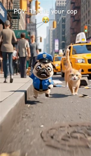 Dogs Ep. 2 (Police) - The cutest police officer on duty 🐶💀 #shorts #funnydogs #AI #viral
