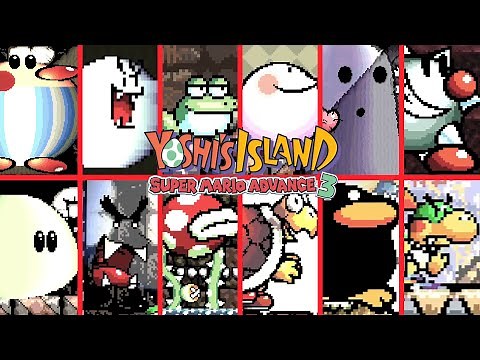 SUPER MARIO ADVANCE 3: YOSHI'S ISLAND - All Castles (Including Exclusive GBA Level)