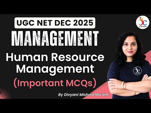 UGC NET Human Resource Management MCQs | UGC NET Management Classes | UGC NET Management Dec 2025