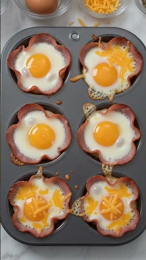 Ham and Cheese Egg Cups | Zero Bread High Protein Breakfast for Kids