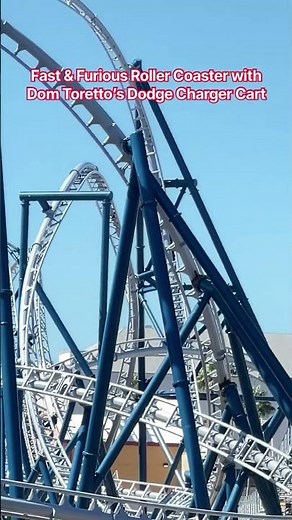 Universal Studios Orlando - Fast & Furious Roller Coaster with Dom Toretto’s Dodge Charger Cart