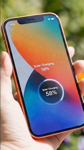 This iPhone Charges Itself Using Sunlight 😱 iPhone 17 Pro Max Solar #shorts #apple #tech