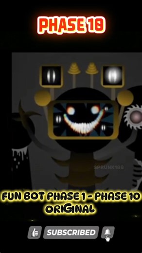 SPRUNKI FUN BOT PHASE 1-10 BUT ORIGINAL #sprunki #sprunkiincredibox #roblox #shorts #sprunkioc