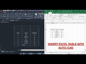 How to Insert Excel Table into AutoCAD | Tutorial for Beginners