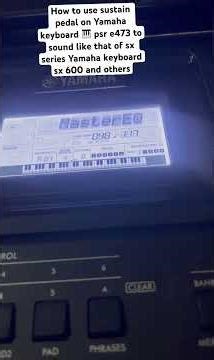 #trendingyoutube how to use sustain pedal on Yamaha keyboard 🎹