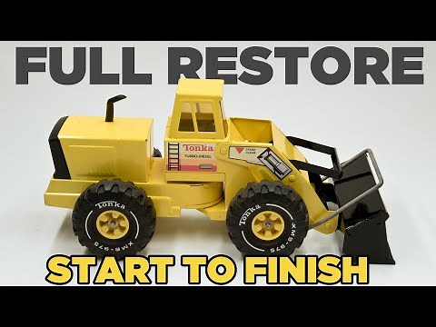 How to Restore Tonka Front End Loader - Vintage Metal Toy (Full Restoration Version)