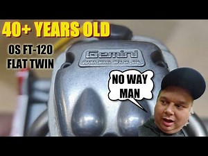 OS FT-120 FLAT TWIN Gemini four stroke engine for HANGAR 9 Carbon Cub UNBOXING