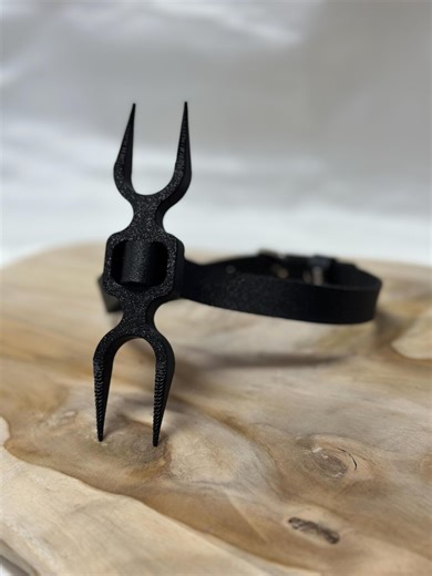 BDSM Heretic Fork – 3D Printed Torture Collar With Faux Leather Strap | Medieval Fetish Restraint for Roleplay & Dungeon Play - Etsy