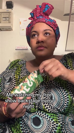 I love a free show 😍 #bookofmormon #backstage #snacks #musical #funny