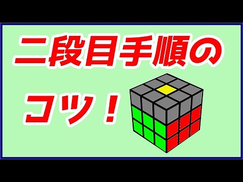 【簡易ＬＢＬ】二段目をそろえかたを覚えるコツ【ルービックキューブ】