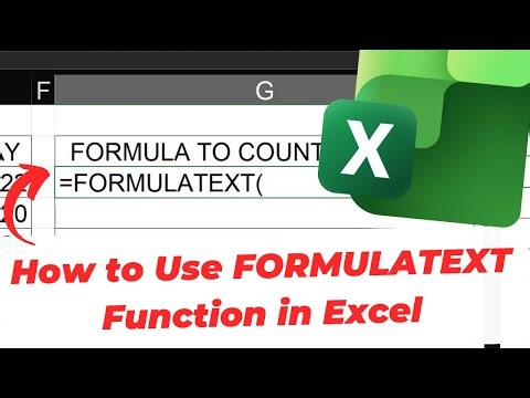 How to Use FORMULATEXT Function in Excel