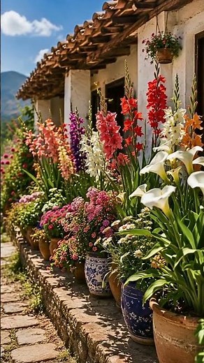 Inside a Beautiful Mexican Hacienda Garden 🌺 | Cozy Home & Slow Living in Mexico #Shorts #slowlife