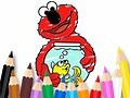 Juego Libro para colorear: Elmo nuevo amigo  en línea. Juega gratis