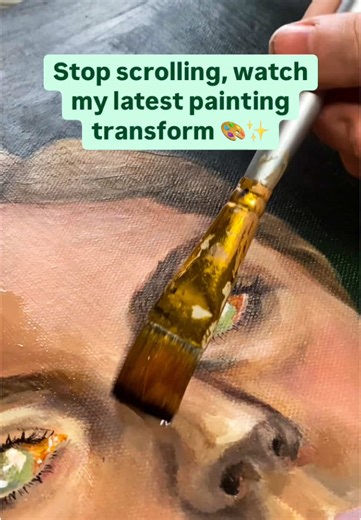 Varnishing >> the rest of the painting ✨ Check out my instagram ~ @elizabethpalmerart ~ to see the whole painting ❤️ #art #artist #newartist #horror #horrorart #horrorartist #paint #painting #acrylic #varnish #varnishpainting #varnishing